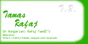 tamas rafaj business card